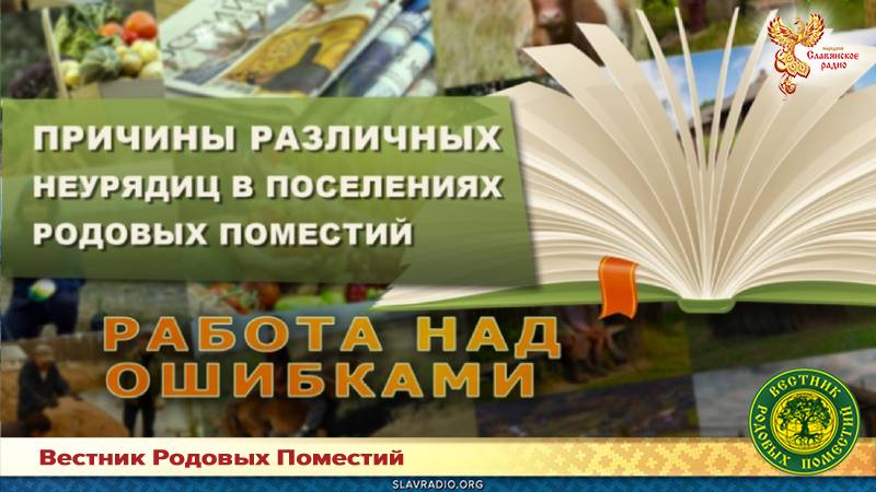 Причины различных неурядиц в поселениях Родовых поместий
