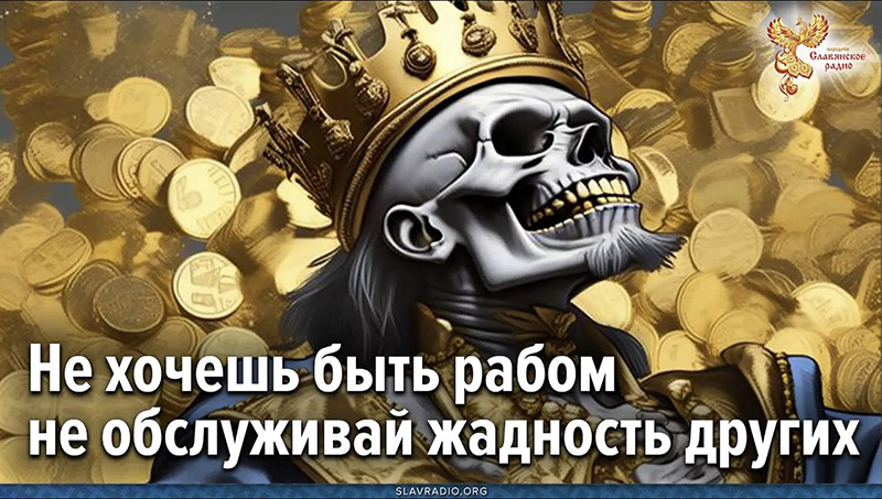 Не хочешь быть рабом &mdash; не обслуживай жадность других