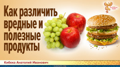 Как различить вредные и полезные продукты