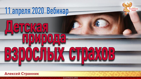 Детская природа взрослых страхов (приглашение на вебинар)